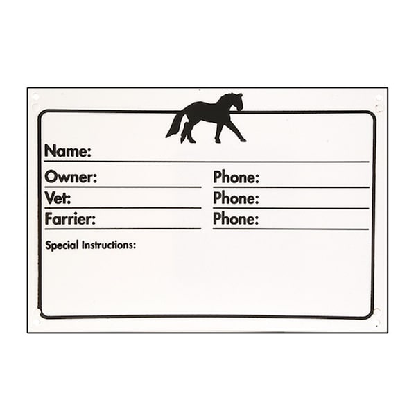 Jacks Imports Stall ID Plaque ENGLISH 547-ENG - main